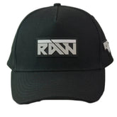 RAWGEAR Gym Gear Train Adjustable 3D Logo Black Snapback Cap Adjustable Hat